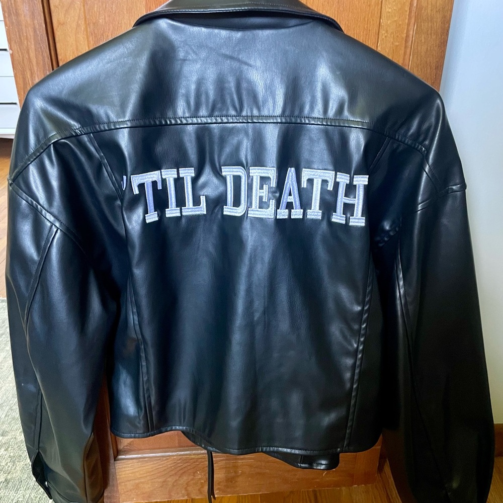‘TIL DEATH Black Bachelorette Leather Jacket